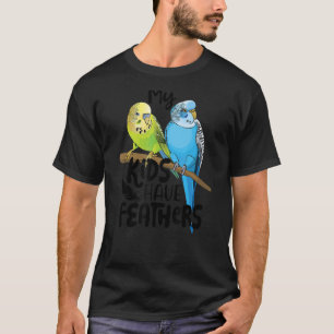 T-shirt Budgie Mes Enfants Ont Des Plumes Mignonne Parakee