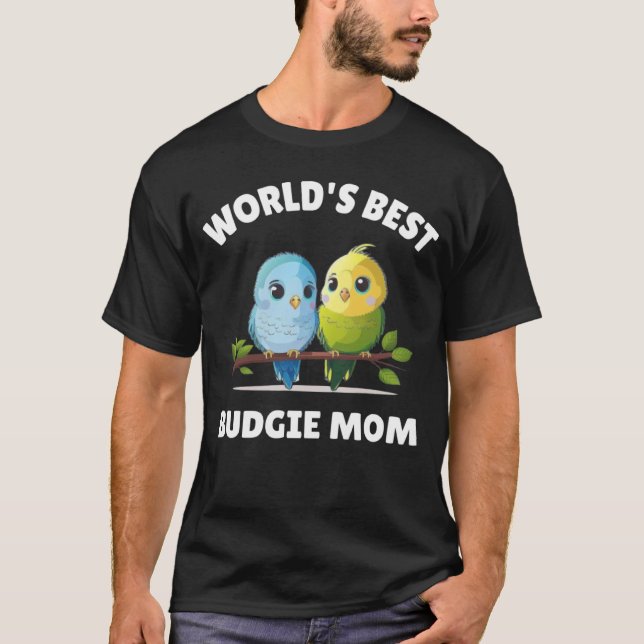 T-shirt Budgie Mom Budgerigar Parakeet Bird 32 (Devant)