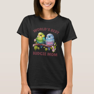 T-shirt Budgie Mom Budgerigar Parakeet Bird 35