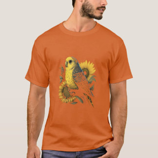 T-shirt Budgie Mom Budgerigar Sunflower Parakeet Bird frid