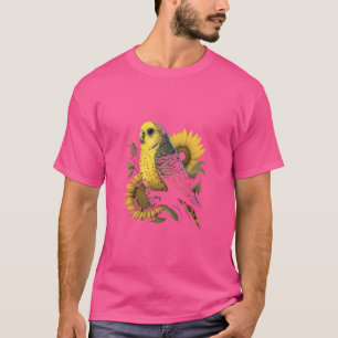 T-shirt Budgie Mom Budgerigar Sunflower Parakeet Bird fund