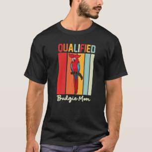 T-shirt Budgie Mom Parrot coloré mignon mème d'oiseau