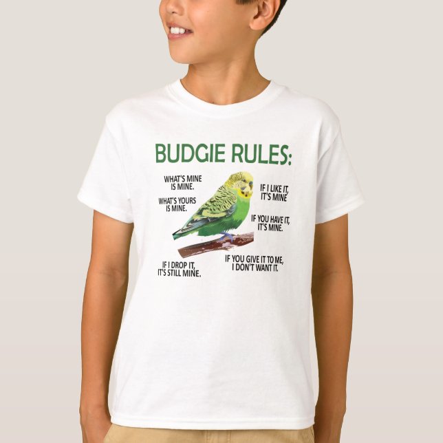 T-shirt Budgie Propriétaire Budgie Lover Parakeet Bird Bud (Devant)