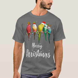 T-shirt Budgies Bird Joyeux Noël