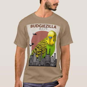 T-shirt Budgiezilla Budgie pour Parakeet Budgerigar
