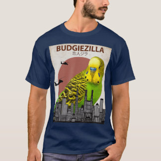 T-shirt Budgiezilla Budgie pour Parakeet Budgerigar