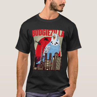 T-shirt Budgiezilla Parakeet Budgie Budgerigar Bird