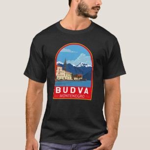 T-shirt Budva Montenegro Retro Travel Art Vintage