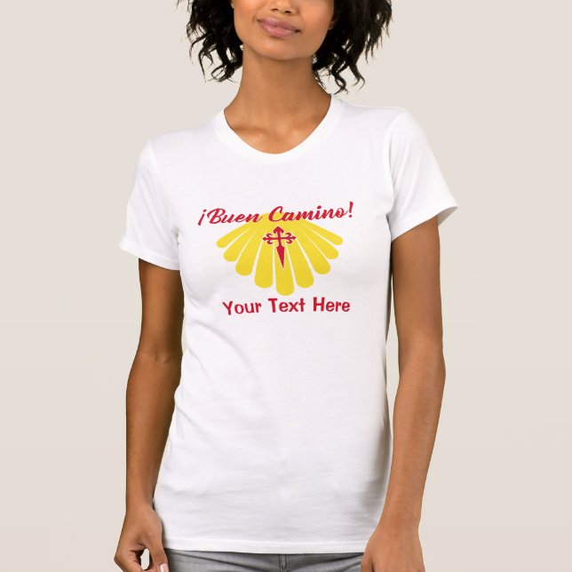 T-shirt Buen Camino, le chemin de Saint-Jacques (Devant)