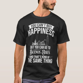 T-shirt Buenos Aires Argentina City Skyline Map Travel