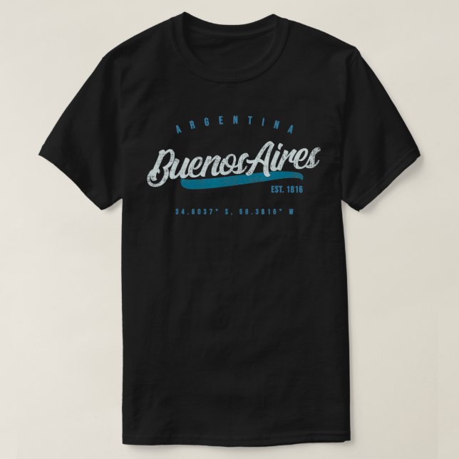 T-shirt Buenos Aires Travel Argentine (Design devant)
