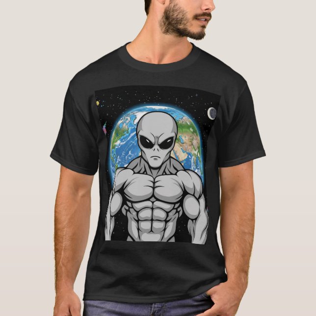 T-shirt Buff Alien — Humans Aren’t Ready for This (Devant)
