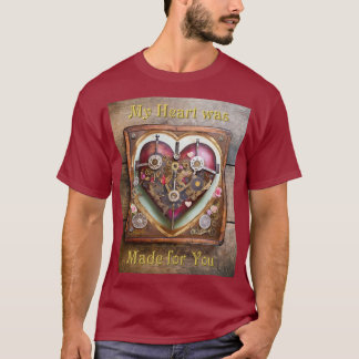 T-shirt Buff Red Heart Steampunk Series