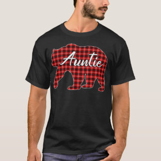 T-shirt Buffa de famille de pyjama rouge Plaid