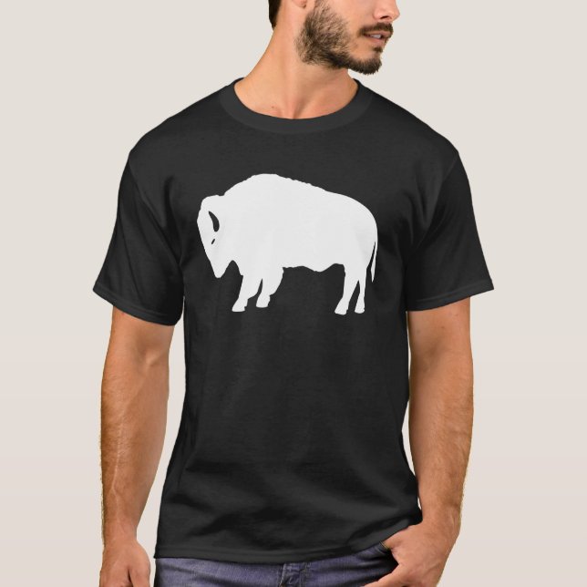T-shirt Buffalo américain Amérique Faune Nature Des (Devant)