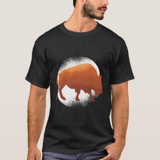T-shirt Buffalo American Bison Western Cadeau
