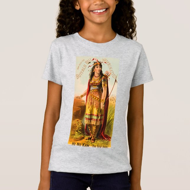T-Shirt Buffalo Bill Handsomest Indian Maiden 1880s (Devant)