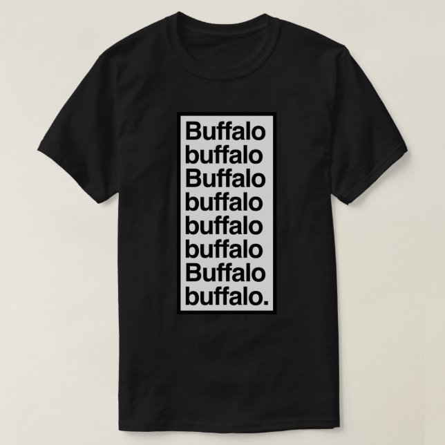 T-shirt Buffalo buffle buffle buffle buffle buffle Bu (Design devant)