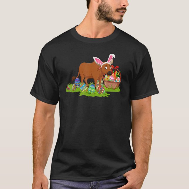T-shirt Buffalo Chasse aux oeufs de Pâques Bunny Buffalo P (Devant)