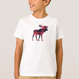 T-shirt Buffalo Check Moose Wilderness Cabine