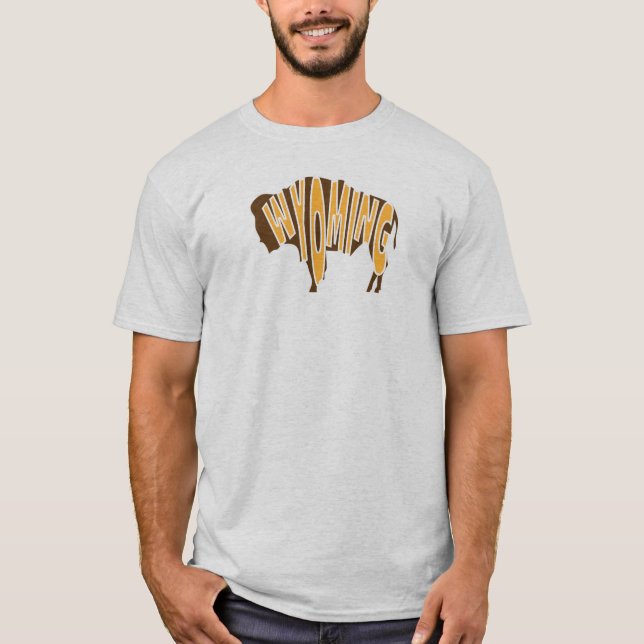 T-shirt Buffalo du Wyoming (Devant)