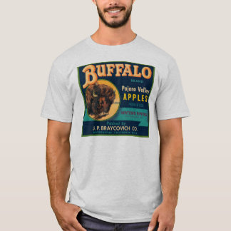 T-shirt Buffalo Pajaro Valley Pommes Vintage Étiquette Cra
