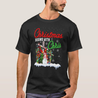 T-shirt Buffalo Plaid Christian Jesus Noël commence avec