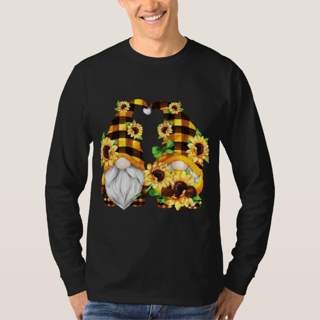 T-shirt Buffalo Plaid Correspondant Des Gnomes Avec De Mig (Devant)