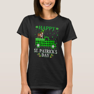 T-shirt Buffalo Plaid Green Truck Rat Terrier Dog St Parti