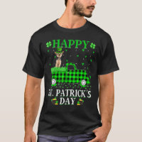 Buffalo Plaid Green Truck Yorkie Chien St Patrick'
