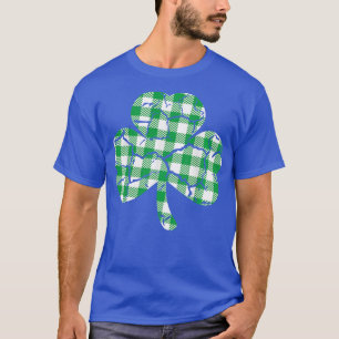 T-shirt Buffalo Plaid Lucky Clover Shamrock St Patrick's D