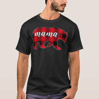 T-shirt Buffalo Plaid Mama Bear Mom Gifts Christmas Matchi