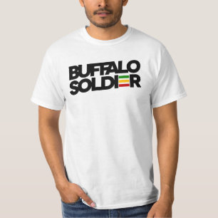 T-shirt Buffalo Soldier Rasta Colours Reggae