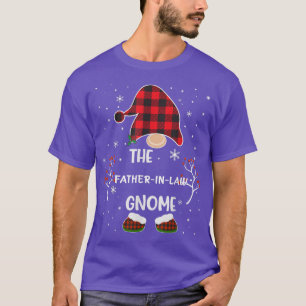 T-shirt Buffle Rouge Plaid Correspondant À La Gnome C PÈRE