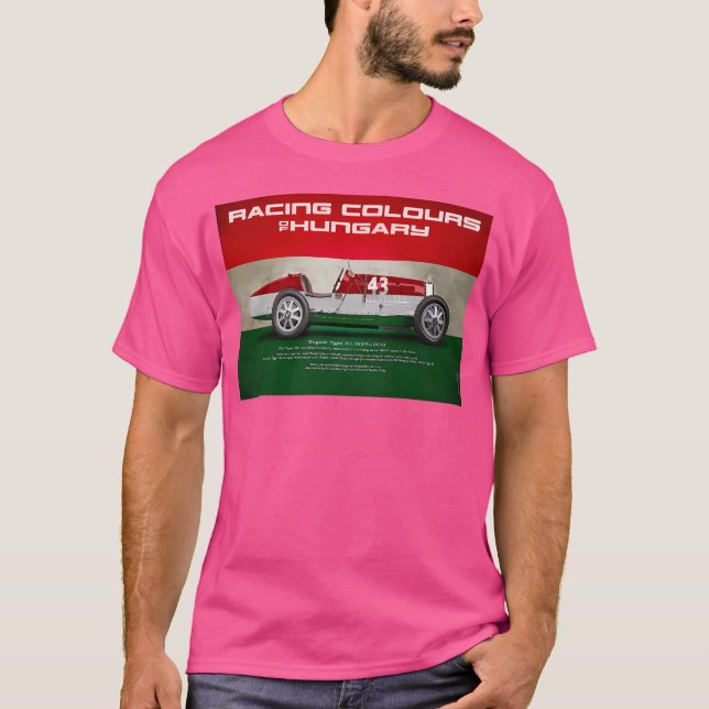 T-shirt Bugatti 35B Hongrie (Devant)