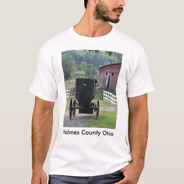 T-shirt Buggie - Holmes amish Co OH, le comté de Holmes (Devant)