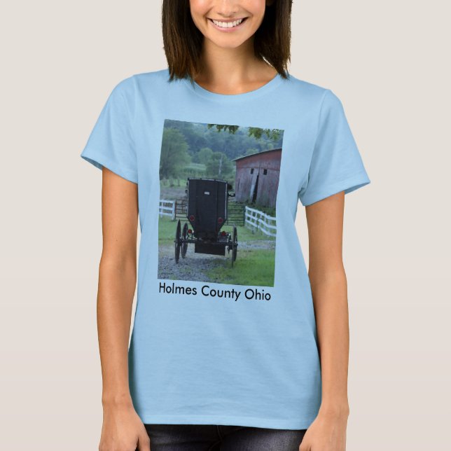 T-shirt Buggie - Holmes amish Co OH, le comté de Holmes (Devant)