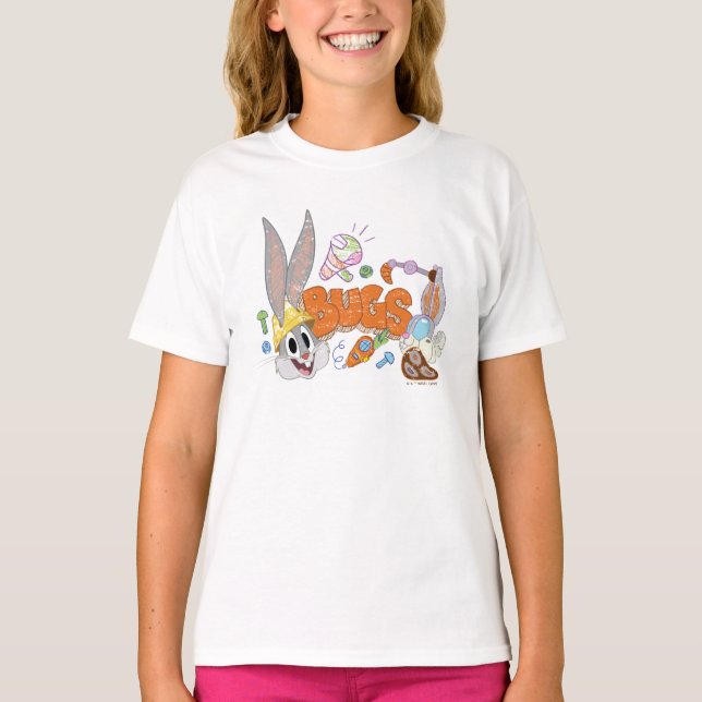 T-shirt BUGS BUNNY BUILDERS™| BUGS BUNNY™ Sketch Art (Devant)