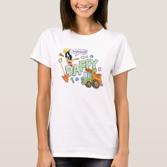 T-shirt BUGS BUNNY BUILDERS™| Croquis de DAFFY DUCK™ (Devant)