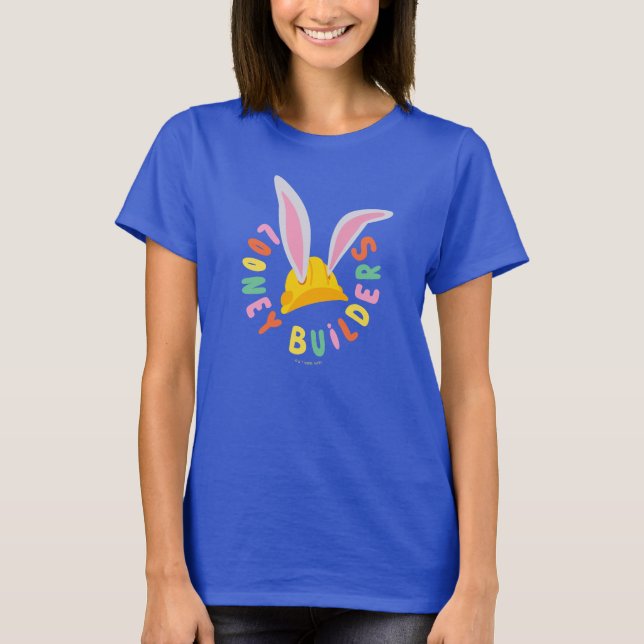 T-shirt BUGS BUNNY BUILDERS™| Logo du cercle Casquette dur (Devant)