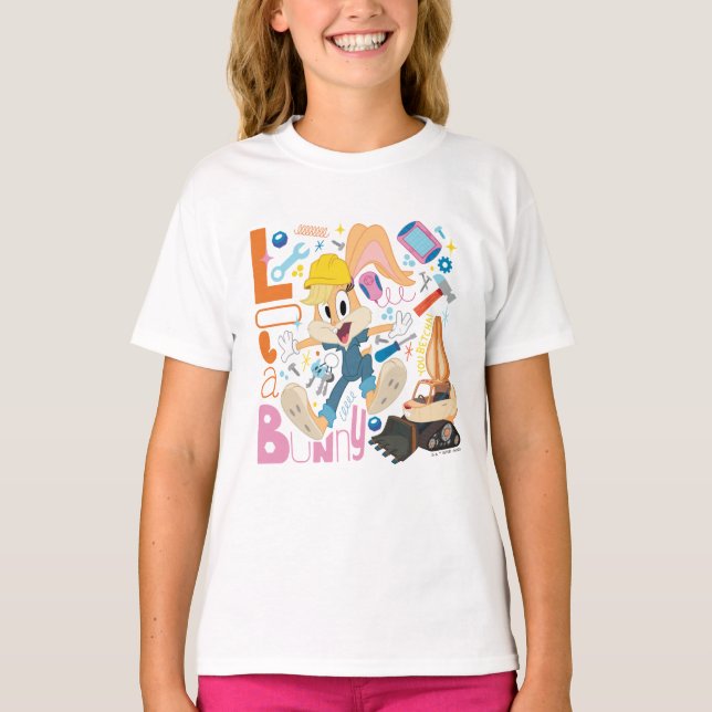 T-shirt BUGS BUNNY BUILDERS™| Lola Bunny Work Tools (Devant)