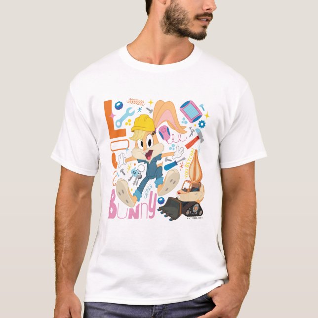 T-shirt BUGS BUNNY BUILDERS™| Lola Bunny Work Tools (Devant)