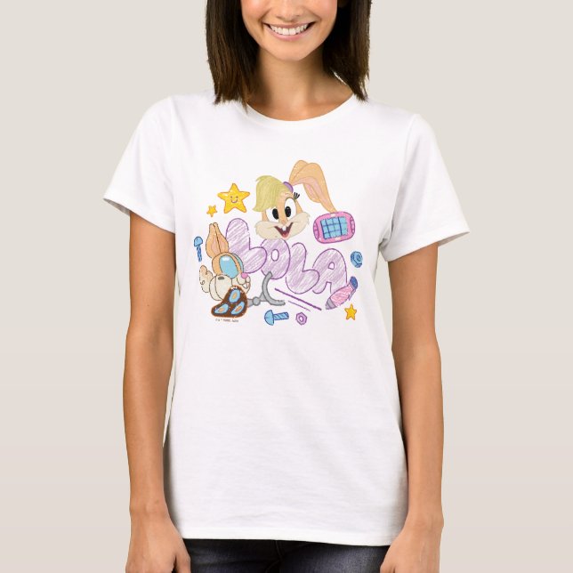 T-shirt BUGS BUNNY BUILDERS™| Lola Sketch Art (Devant)