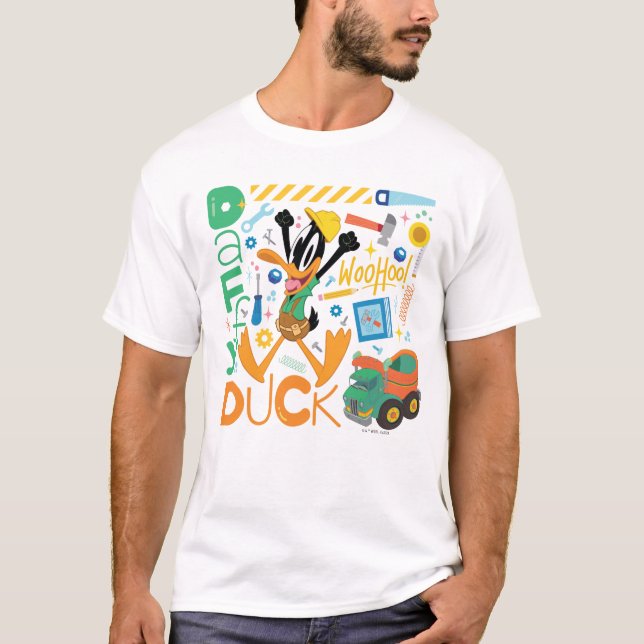 T-shirt BUGS BUNNY BUILDERS™| Outils de travail de DAFFY D (Devant)