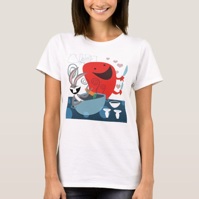 T-shirt BUGS BUNNY™ & Gossamer Préparation de repas Whimsi (Devant)