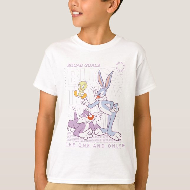T-shirt BUGS BUNNY™, TWEETY™, SYLVESTER™ Squad Buts (Devant)