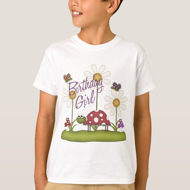 T-shirt Bugs d'anniversaire de fille (Devant)