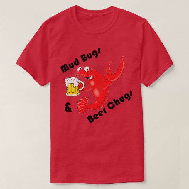 T-shirt Bugs de boue et cochons de bière (Design devant)