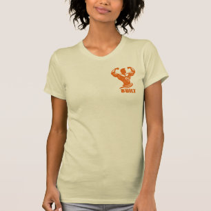 T-shirt Built Bodybuilding Design Minimalist Gym
