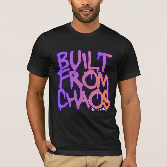 T-shirt Built From Chaos Graffiti  (Devant)